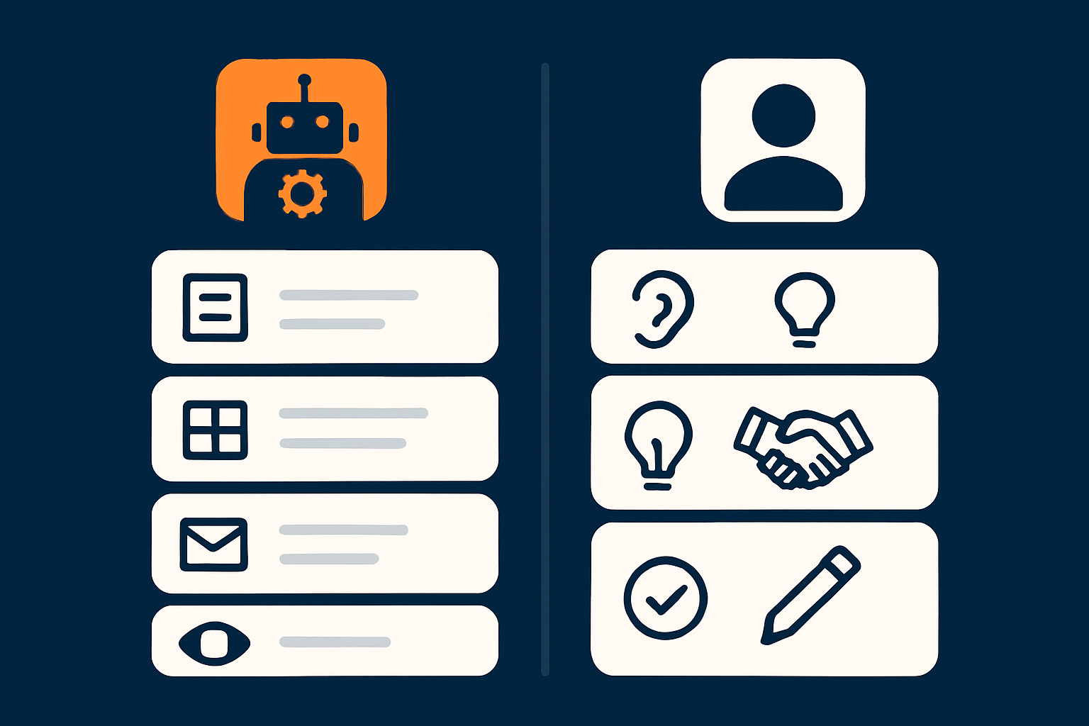 O que a automação resolve e o que continua sendo trabalho humano