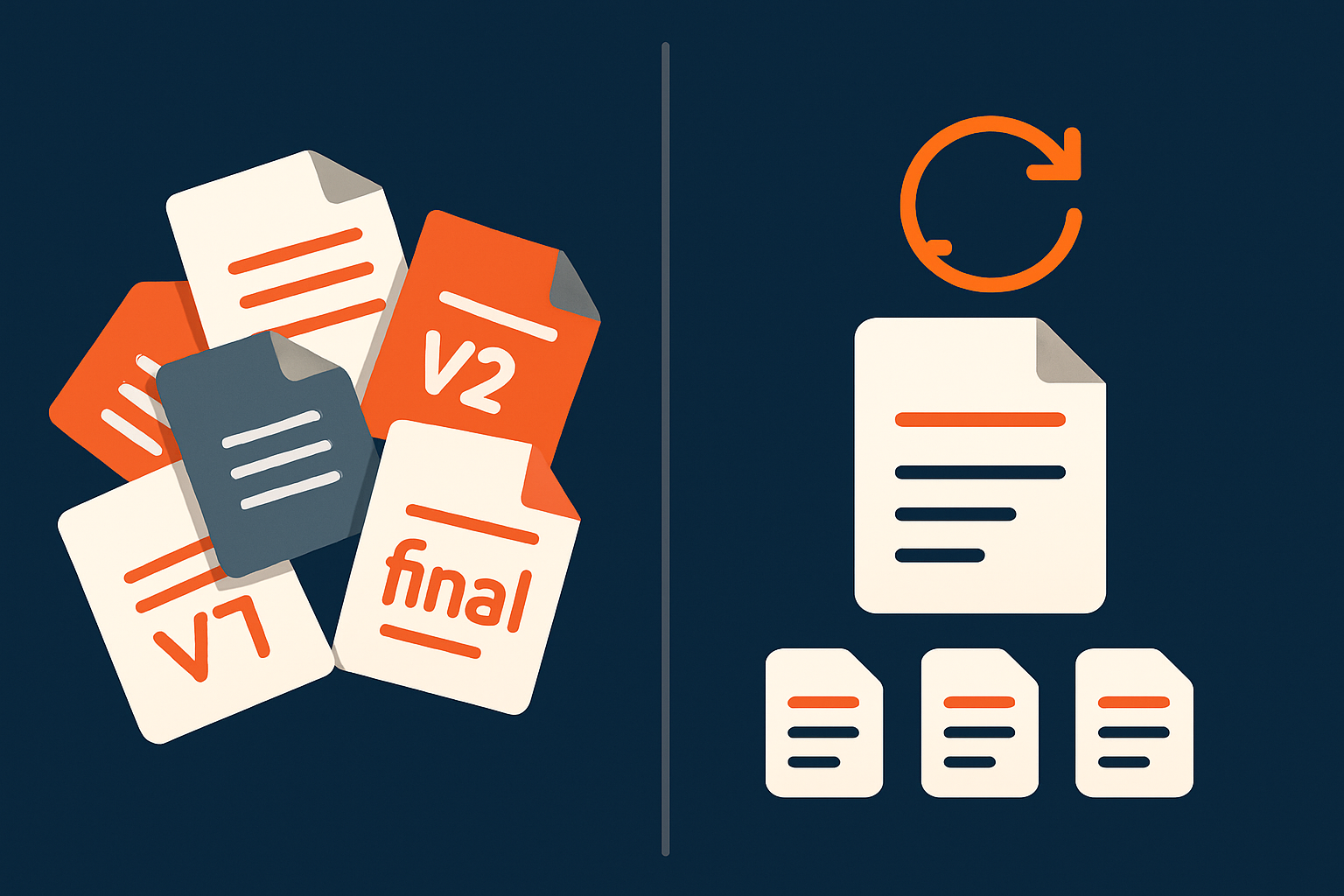 Caos de versões no Word vs modelo centralizado no sistema online